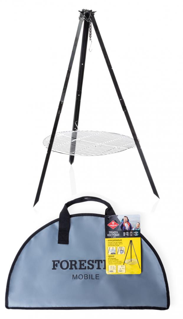 Тренога костровая Forester туристическая высота 1 м разборная с цепочкой и крюком 
Тренога костровая Forester туристическая высота 1 м разборная с цепочкой и крюком