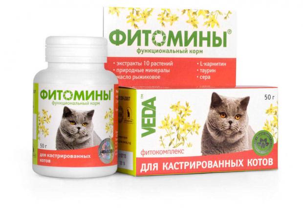 Фитокомплекс для кошек VEDA Фитомины функциональный для кастрированных котов, 50 г
Фитокомплекс для кошек VEDA Фитомины функциональный для кастрированных котов, 50 г