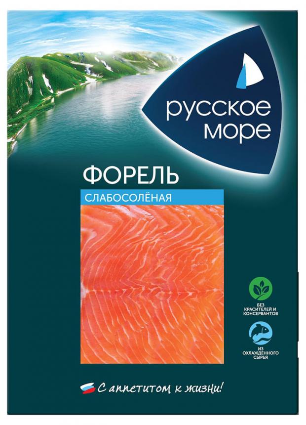 Форель «Русское Море» слабосоленая ломтики, 120 г
Форель «Русское Море» слабосоленая ломтики, 120 г