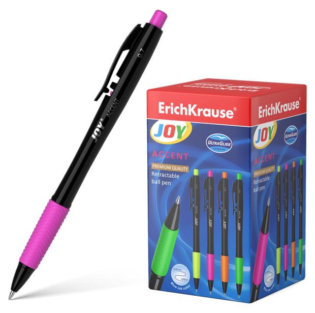 Ручка шариковая автоматическая ErichKrause Joy Matic&Grip Accent Ultra Glide Technology, синяя, 1 шт
Ручка шариковая автоматическая ErichKrause Joy Matic&Grip Accent Ultra Glide Technology, синяя, 1 шт