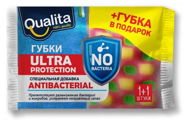 Губка поролоновая Qualita Antibacterial, 1+1 шт
Губка поролоновая Qualita Antibacterial, 1+1 шт