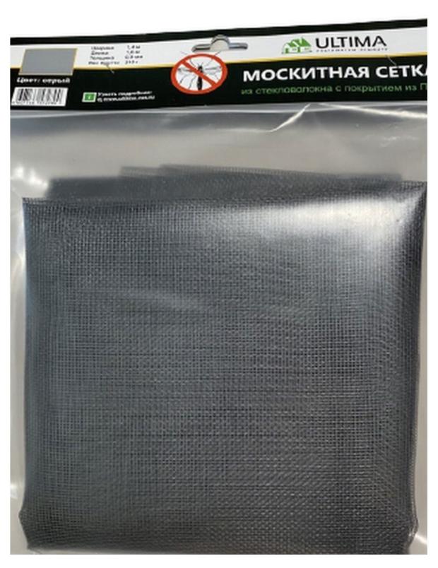 Сетка противомоскитная оконная Ultima серая, 0,8х1,5 м
Сетка противомоскитная оконная Ultima серая, 0,8х1,5 м