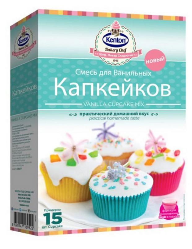 Смесь для выпечки Kenton капкейки ванильные, 350 г
Смесь для выпечки Kenton капкейки ванильные, 350 г