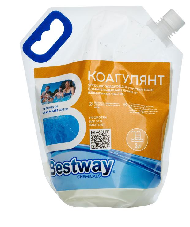 Средство для бассейнов Bestway chemicals против мутности воды для очистки воды от взвешенных частиц, 3 л
Средство для бассейнов Bestway chemicals против мутности воды для очистки воды от взвешенных частиц, 3 л
