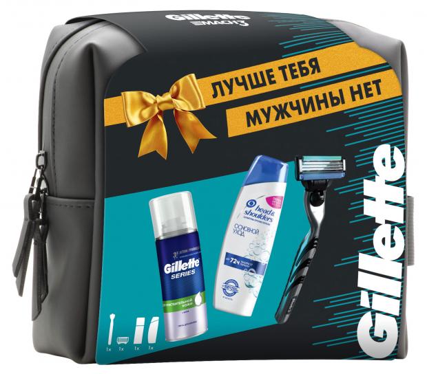 Набор мужской: бритва Gillette Масh3 с 1 сменной кассетой, пена для бритья 100 мл и шампунь 90 мл
Набор мужской: бритва Gillette Масh3 с 1 сменной кассетой, пена для бритья 100 мл и шампунь 90 мл