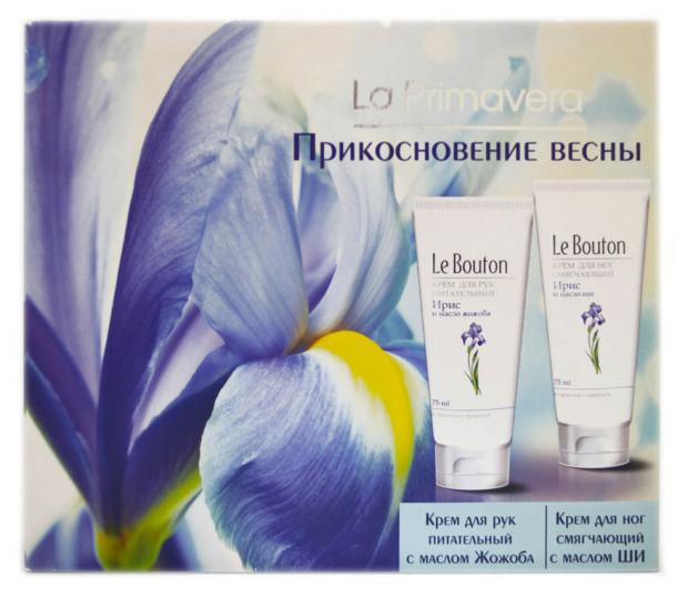 Подарочный набор Крем для рук Le Bouton Ирис питательный, 75 мл + Крем для ног Le Bouton смягчающий, 75 мл
Подарочный набор Крем для рук Le Bouton Ирис питательный, 75 мл + Крем для ног Le Bouton смягчающий, 75 мл