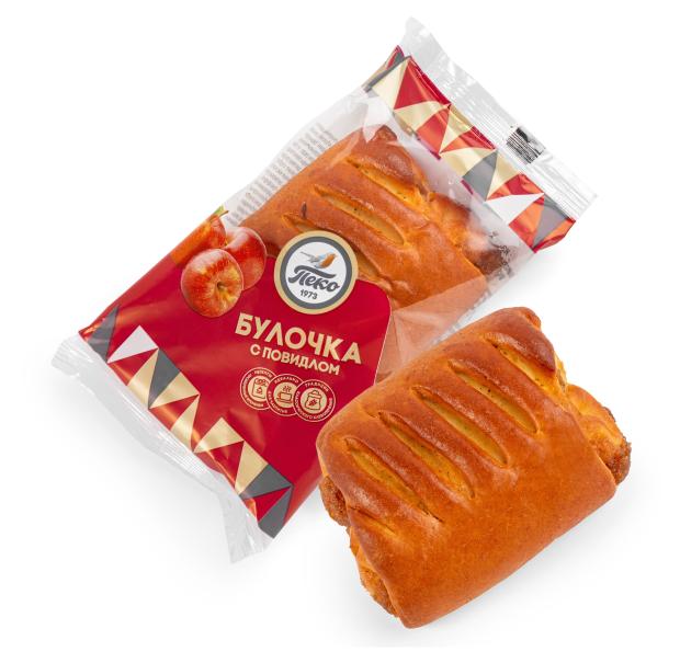 Булочка ПЕКО с повидлом, 80 г 
Булочка ПЕКО с повидлом, 80 г