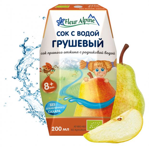 Сок прямого отжима с природной родниковой водой Fleur Alpine грушевый, с 8 месяцев, 200 мл
Сок прямого отжима с природной родниковой водой Fleur Alpine грушевый, с 8 месяцев, 200 мл
