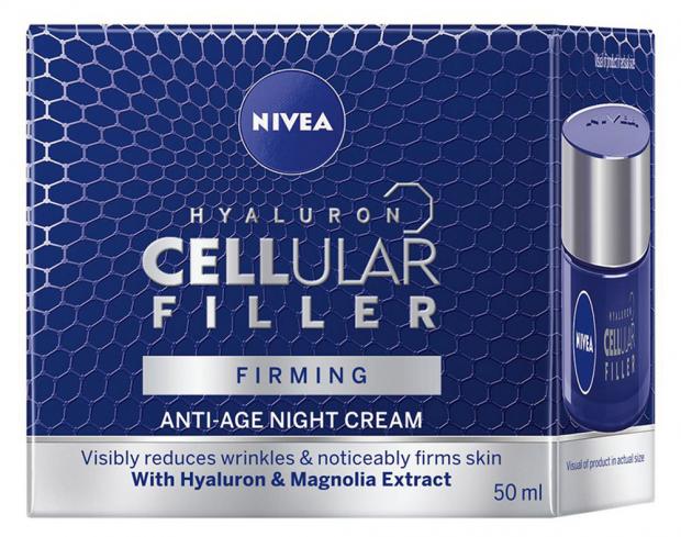 Крем-филлер для лица ночной Nivea Hyaluron Cellular Filler антивозрастной, 50 мл
Крем-филлер для лица ночной Nivea Hyaluron Cellular Filler антивозрастной, 50 мл