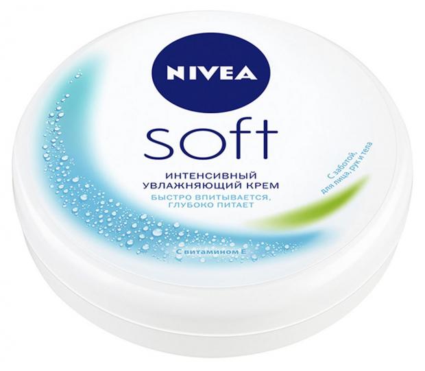 Крем для лица рук и тела Nivea Soft Интенсивный увлажняющий с маслом жожоба и витамином Е, 50 мл
Крем для лица рук и тела Nivea Soft Интенсивный увлажняющий с маслом жожоба и витамином Е, 50 мл