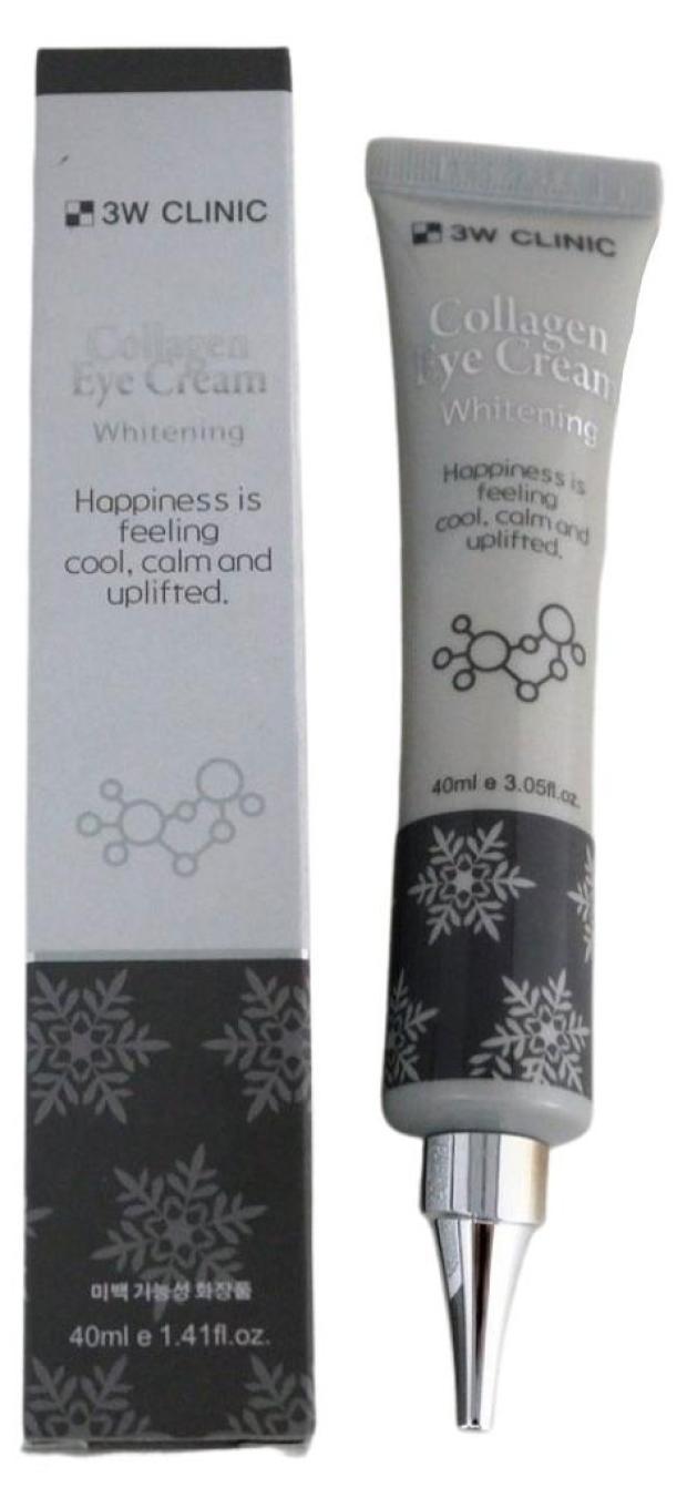 Крем для кожи вокруг глаз 3W Clinic Collagen Отбеливающий, 40 мл 
Крем для кожи вокруг глаз 3W Clinic Collagen Отбеливающий, 40 мл