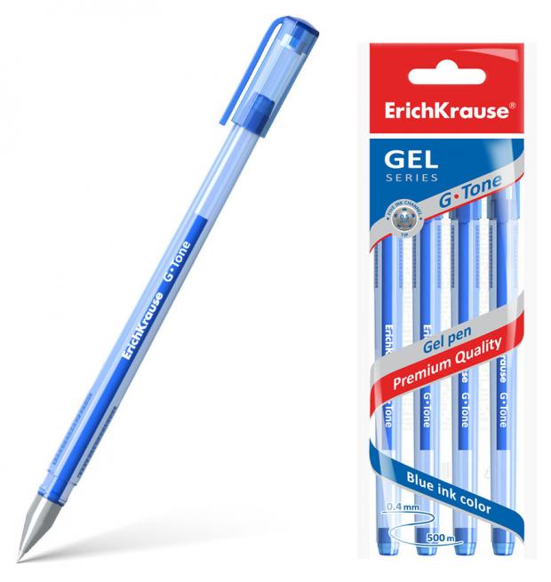 Ручка гелевая ErichKrause G-Tone синяя, 4 шт
Ручка гелевая ErichKrause G-Tone синяя, 4 шт