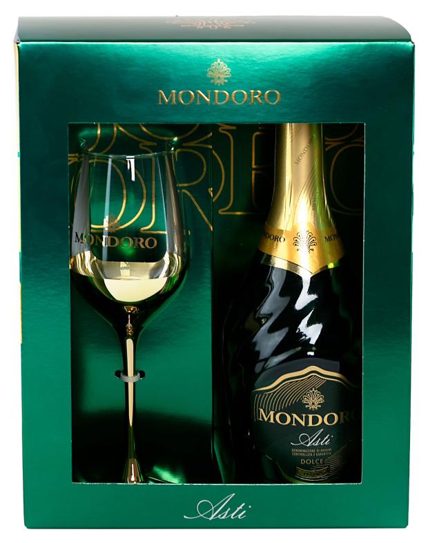 Игристое вино Mondoro Asti белое сладкое с бокалом в подарочной упаковке Италия, 0,75 л
Игристое вино Mondoro Asti белое сладкое с бокалом в подарочной упаковке Италия, 0,75 л