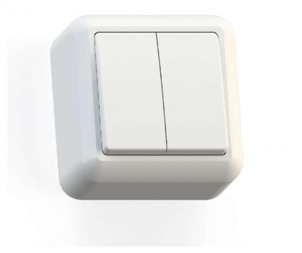 Выключатель Оптима двухклавишный 10 А
Выключатель Оптима двухклавишный 10 А