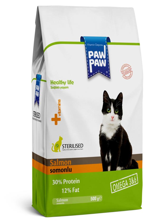 Сухой Сухой корм для стерилизованных кошек Pawpaw Sterilised Cat Food with Salmon с лососем, 500 г
Сухой Сухой корм для стерилизованных кошек Pawpaw Sterilised Cat Food with Salmon с лососем, 500 г