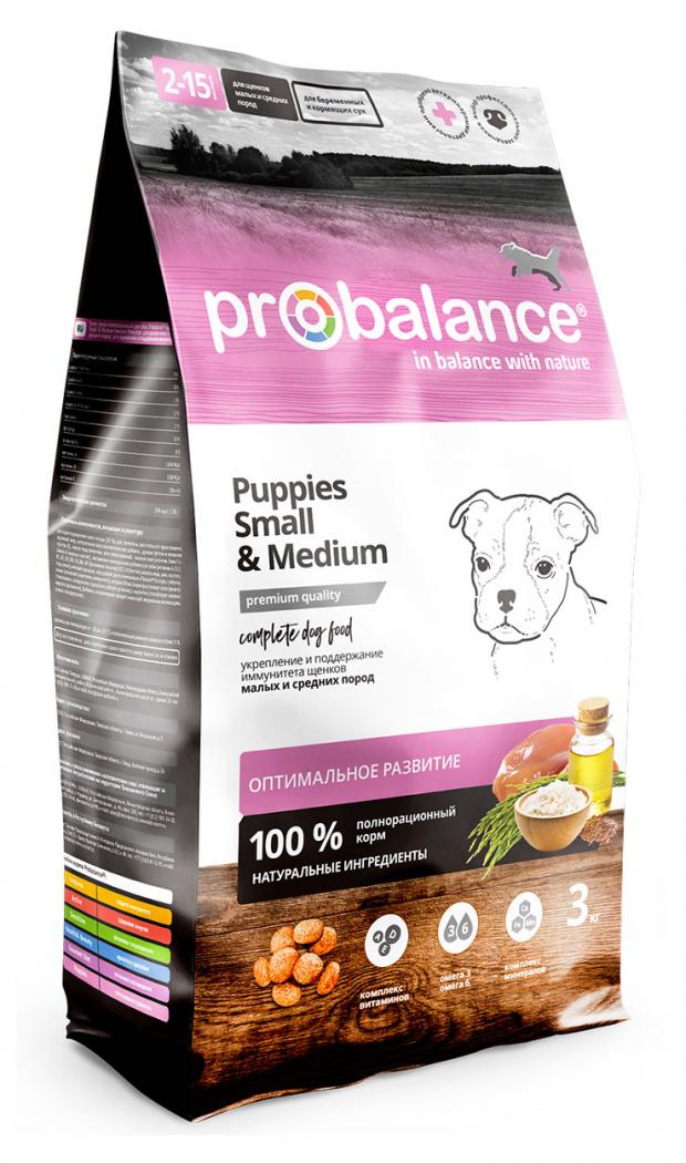 Сухой корм для щенков мелких и средних пород Probalance Immuno Puppies Small & Medium, 3 кг
Сухой корм для щенков мелких и средних пород Probalance Immuno Puppies Small & Medium, 3 кг