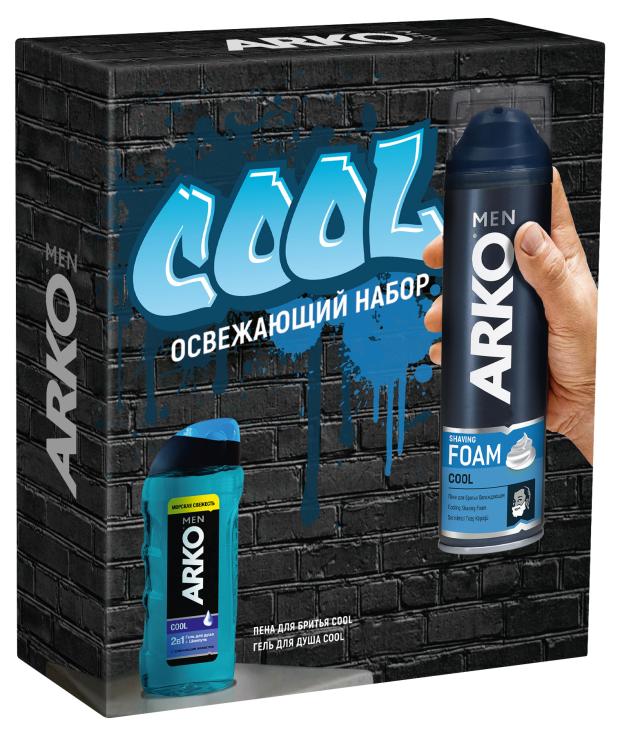 Набор подарочный для мужчин Arko пена для бритья Cool 200 мл + гель для душа Cool 260 мл
Набор подарочный для мужчин Arko пена для бритья Cool 200 мл + гель для душа Cool 260 мл