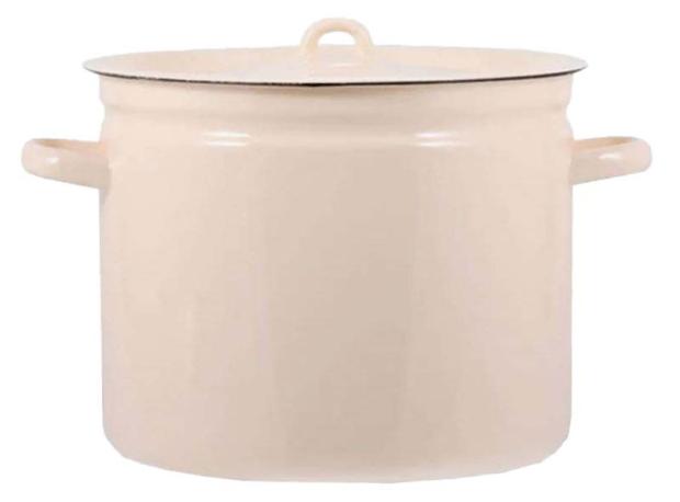 Кастрюля эмалированная кремовая, 7 л
Кастрюля эмалированная кремовая, 7 л