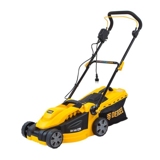 Газонокосилка электрическая Denzel GM-1600 96665 с 3 уровнями скашивания и травосборником на 35 л
Газонокосилка электрическая Denzel GM-1600 96665 с 3 уровнями скашивания и травосборником на 35 л