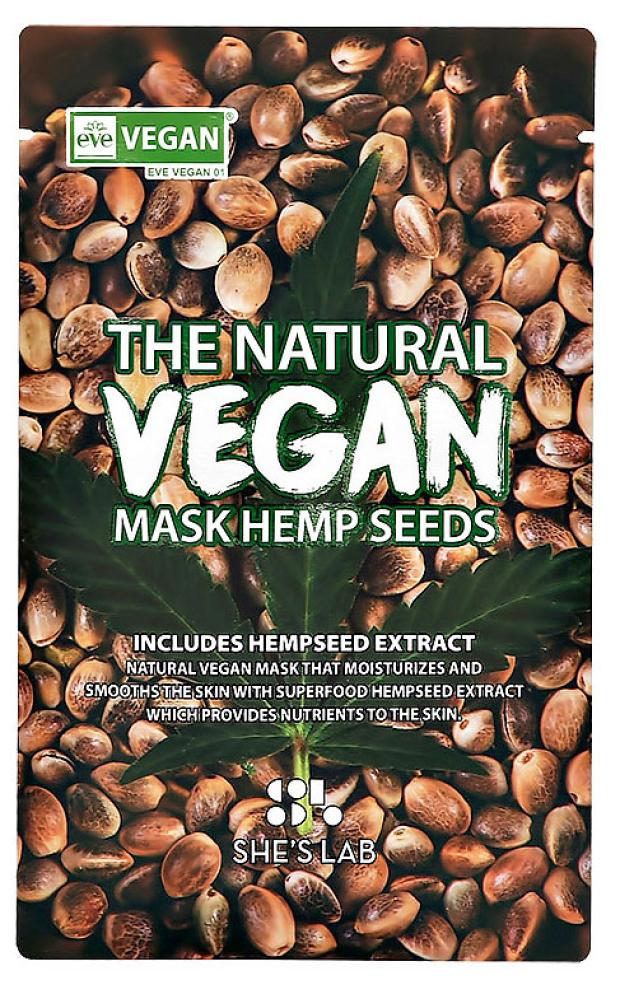 Маска для лица She's Lab The Natural Vegan Hemp Seeds с экстрактом конопли тканевая, 20 мл
Маска для лица She's Lab The Natural Vegan Hemp Seeds с экстрактом конопли тканевая, 20 мл