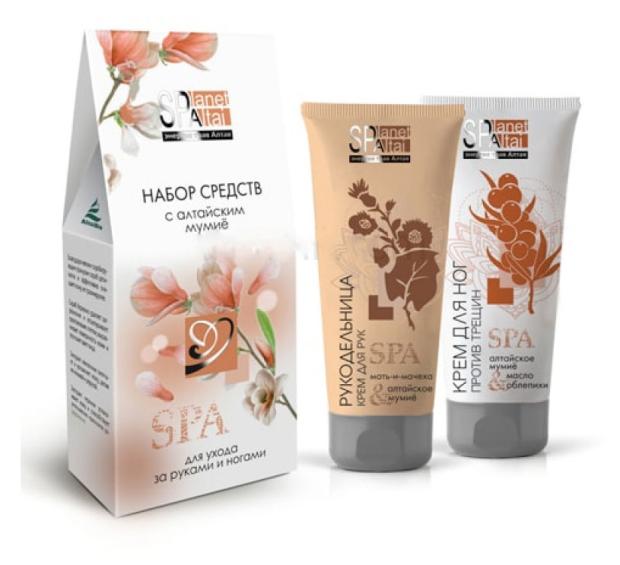 Набор для ухода за руками и ногами Две Линии Altaibio Planet Spa с мумие, 2 шт
Набор для ухода за руками и ногами Две Линии Altaibio Planet Spa с мумие, 2 шт