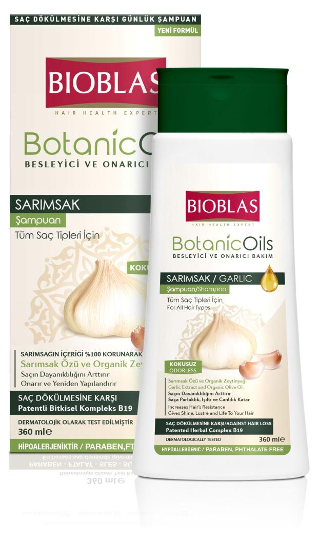 Шампунь против выпадения волос Bioblas с экстрактом чеснока и оливковым маслом, 360 мл 
Шампунь против выпадения волос Bioblas с экстрактом чеснока и оливковым маслом, 360 мл