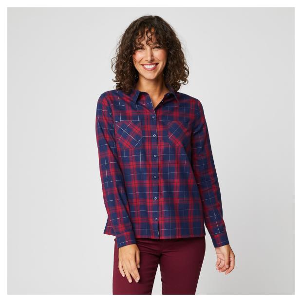 Рубашка женская InExtenso сине-красная
Рубашка женская InExtenso сине-красная