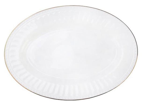 Блюдо МФК Бьянка Голд овальное, d 30,5 см 
Блюдо МФК Бьянка Голд овальное, d 30,5 см