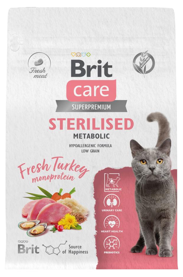 Сухой Сухой корм для стерилизованных кошек Brit Care с индейкой Cat Sterilised Metabolic, 400 г
Сухой Сухой корм для стерилизованных кошек Brit Care с индейкой Cat Sterilised Metabolic, 400 г