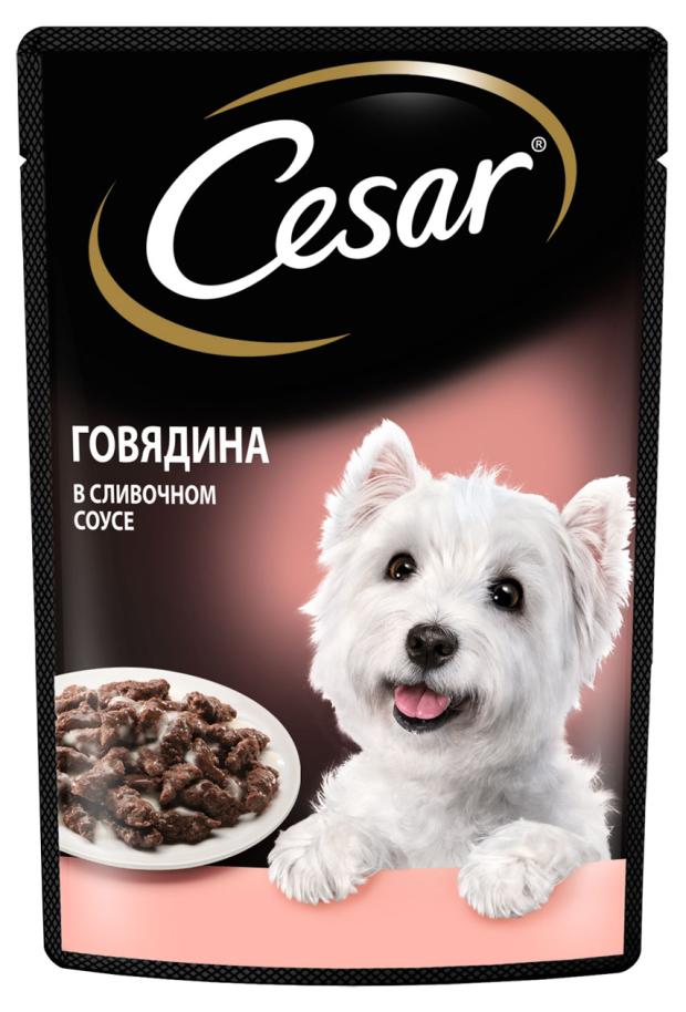 Влажный корм для собак Cesar с говядиной в сливочном соусе, 85 г
Влажный корм для собак Cesar с говядиной в сливочном соусе, 85 г