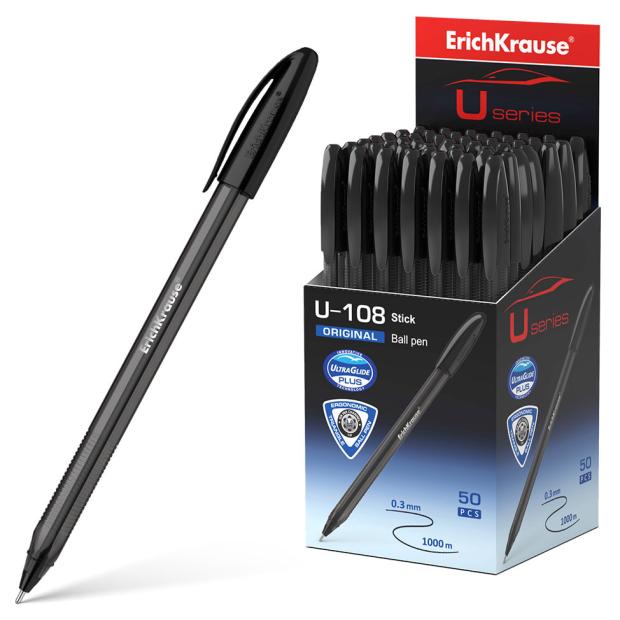 Ручка шариковая ErichKrause U-108 Original Stick 1.0 Ultra Glide Technology черная, 1 шт
Ручка шариковая ErichKrause U-108 Original Stick 1.0 Ultra Glide Technology черная, 1 шт