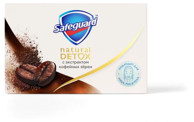 Мыло туалетное Safeguard Natural Detox с экстрактом кофейных зерен с антибактериальным эффектом, 110 г
Мыло туалетное Safeguard Natural Detox с экстрактом кофейных зерен с антибактериальным эффектом, 110 г