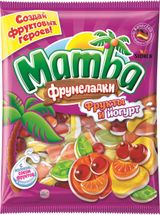 Мармелад Mamba Фрумеладки фрукты и йогурт, 140 г