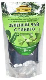 Чай зеленый «Конфуций» с гинкго листовой, 50 г