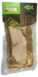 Осетр «Олива» кусок горячего копчения, 200 г