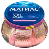 Сельдь филе-кусочки «Матиас» Крупные XXL в масле по-скандинавски с клюквой Беларусь, 260 г