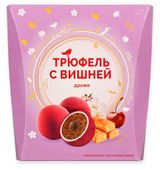 Конфеты АШАН Красная птица Трюфель с вишней драже, 150 г