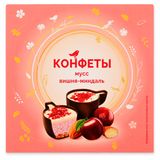 Конфеты АШАН Красная птица Мусс вишня миндаль, 104 г