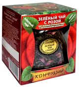 Чай зеленый «Конфуций» с розой, 50 г