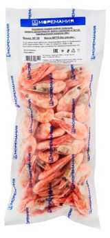 Креветка варено-мороженые с головой 90/120, 500 г
