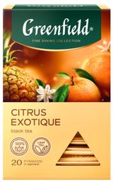 Чай черный Greenfield Citrus Exotique в пирамидках, 1,8 г х 20 шт