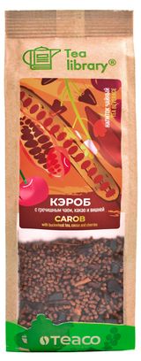Чайный напиток «Чайная библиотека» Кэроб с гречишным чаем, какао и вишней, 100 г