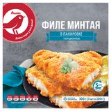 Филе минтая АШАН Красная птица в панировке замороженное, 300 г