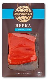 Нерка «Меридиан» слабосоленая филе-кусок, 200 г