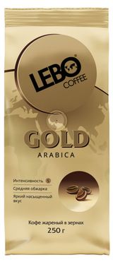 Кофе в зернах Lebo Gold Arabica, 250 г