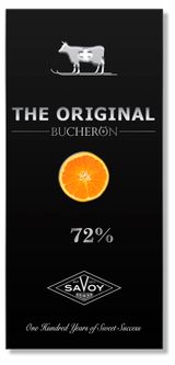 Шоколад темный BUCHERON The Original с кусочками апельсина, 90 г