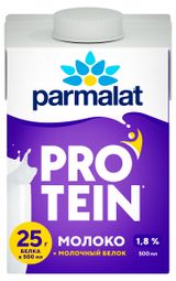 Молоко питьевое Parmalat ультрапастеризованное протеиновое безлактозное 1,8% БЗМЖ, 500 мл