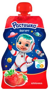 Йогурт питьевой детский «Растишка» обогащенный клубника 2.6%, 70 г