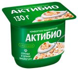 Йогурт густой «АктиБио» с отрубями и злаками 2,9% БЗМЖ 130 г