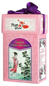 Чай зеленый Plum Snow Зеленая улитка с жасмином листовой Китай, 100 г